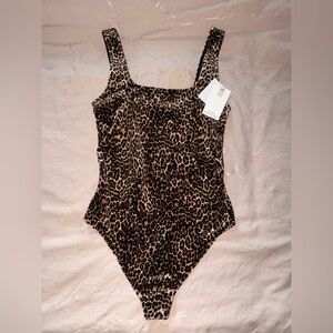 Sexy Good American Animal Print Bodysuit, size M